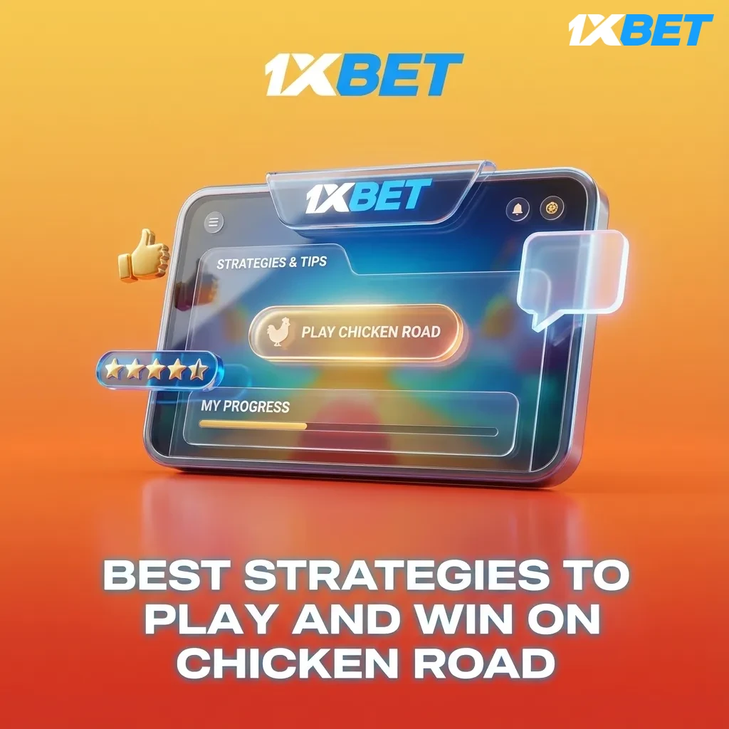 Illustrated guide titled “Best Strategies to Play and Win on Chicken Road” with tips on risk, bets, and cashout multipliers