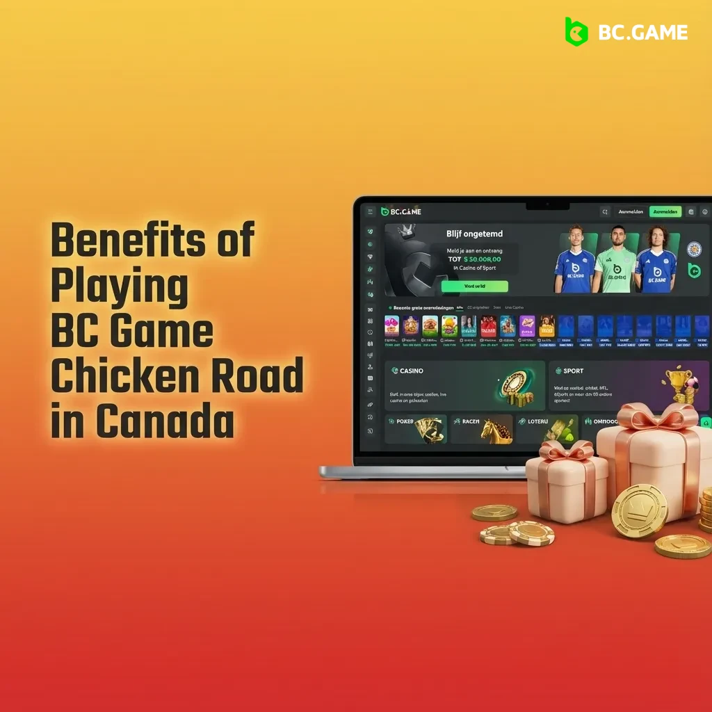 Screenshot of BC Game Chicken Road in Canada showing live chat, stats, auto cash out options, and real-time balance and bets