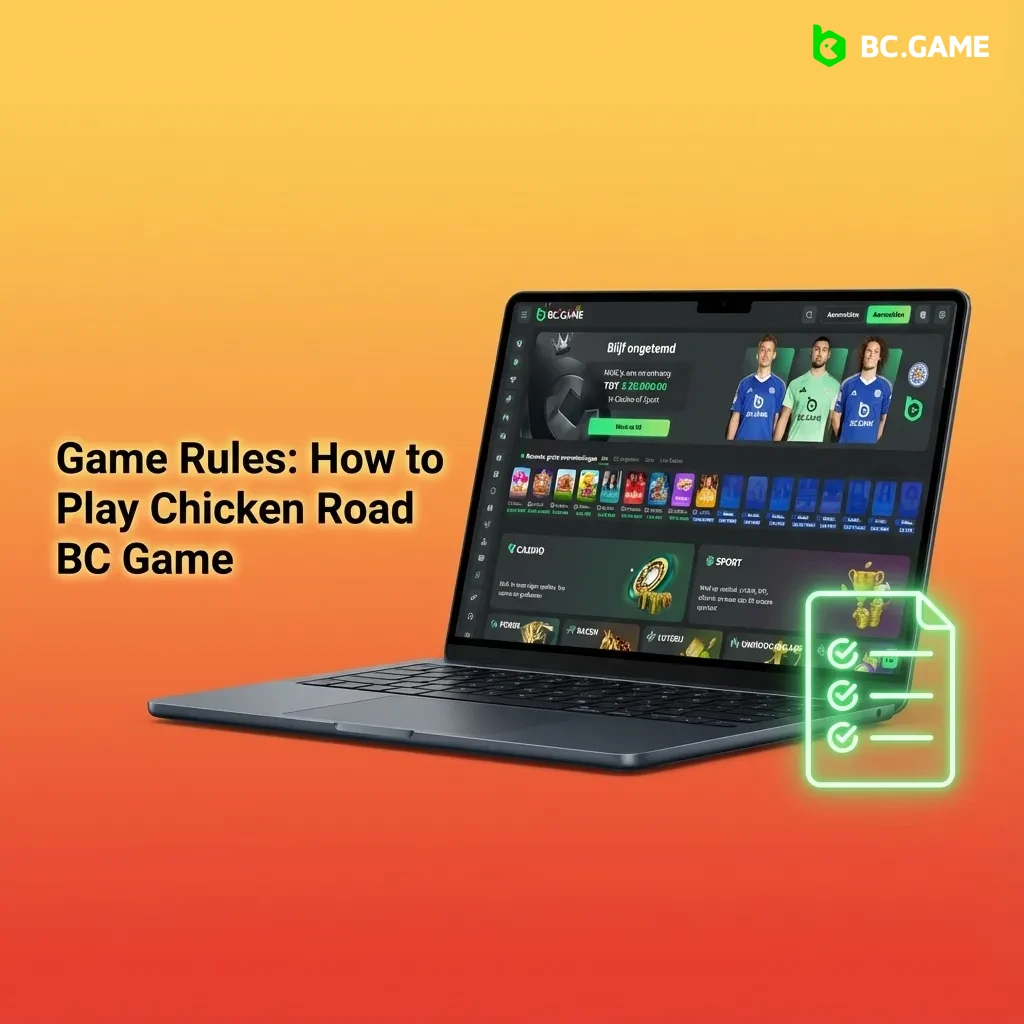 Illustration of Chicken Road BC Game showing a chicken crossing traffic with rising multipliers and a cash out button