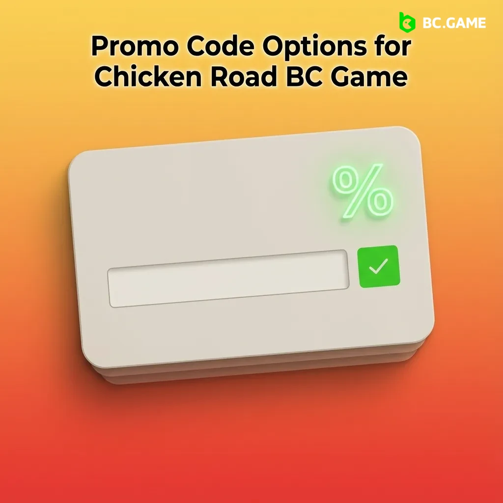 Screenshot explaining how to use promo code CHICKENCA in Chicken Road BC game for bonuses and wagering rules