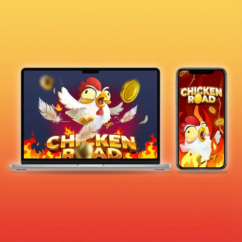 Devices running Chicken Road on Android, iOS, Windows, and macOS, showing tailored mobile and desktop casino interfaces.