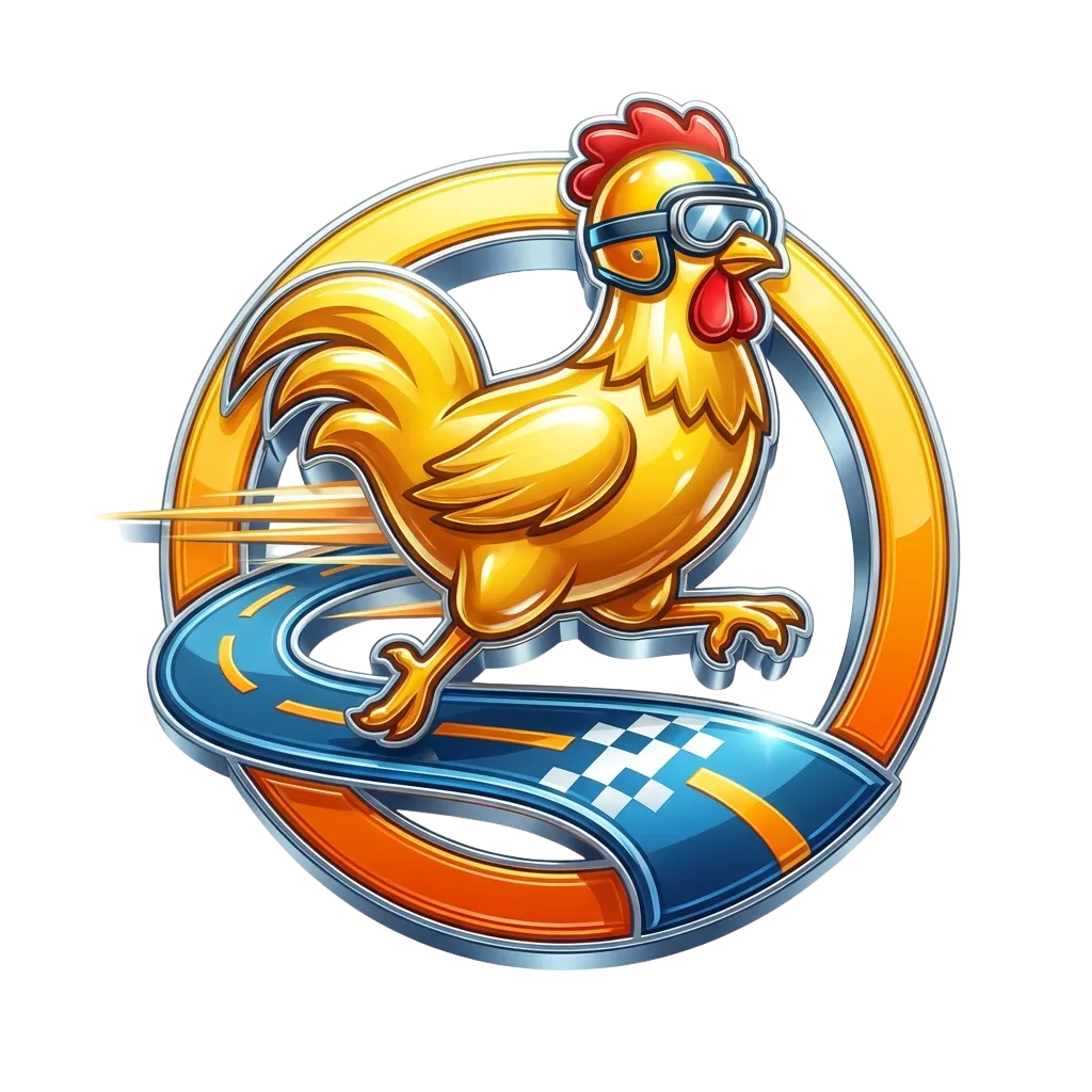Promo banner for Chicken Road crash game online in Canada, showing a cartoon chicken crossing a risky highway