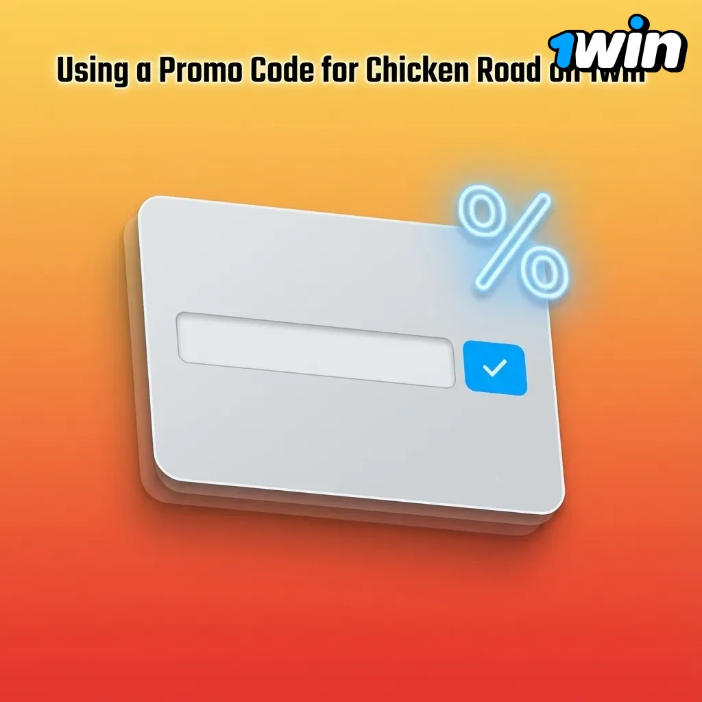 Screenshot of 1win registration screen highlighting CHICKENCA promo code field for Chicken Road bonuses