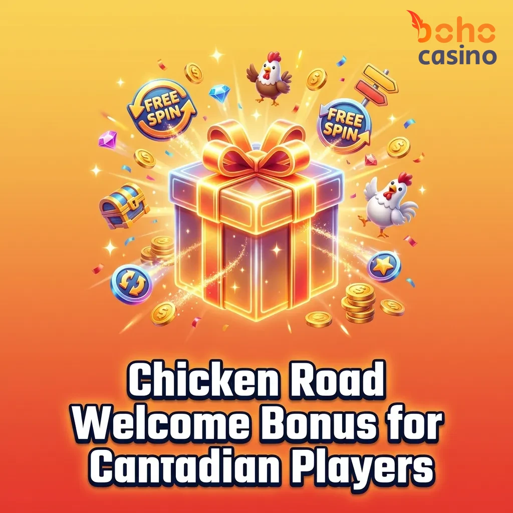 Boho Casino welcome bonus offer showing C$3,230 + 225 Free Spins for Canadian players across three deposits