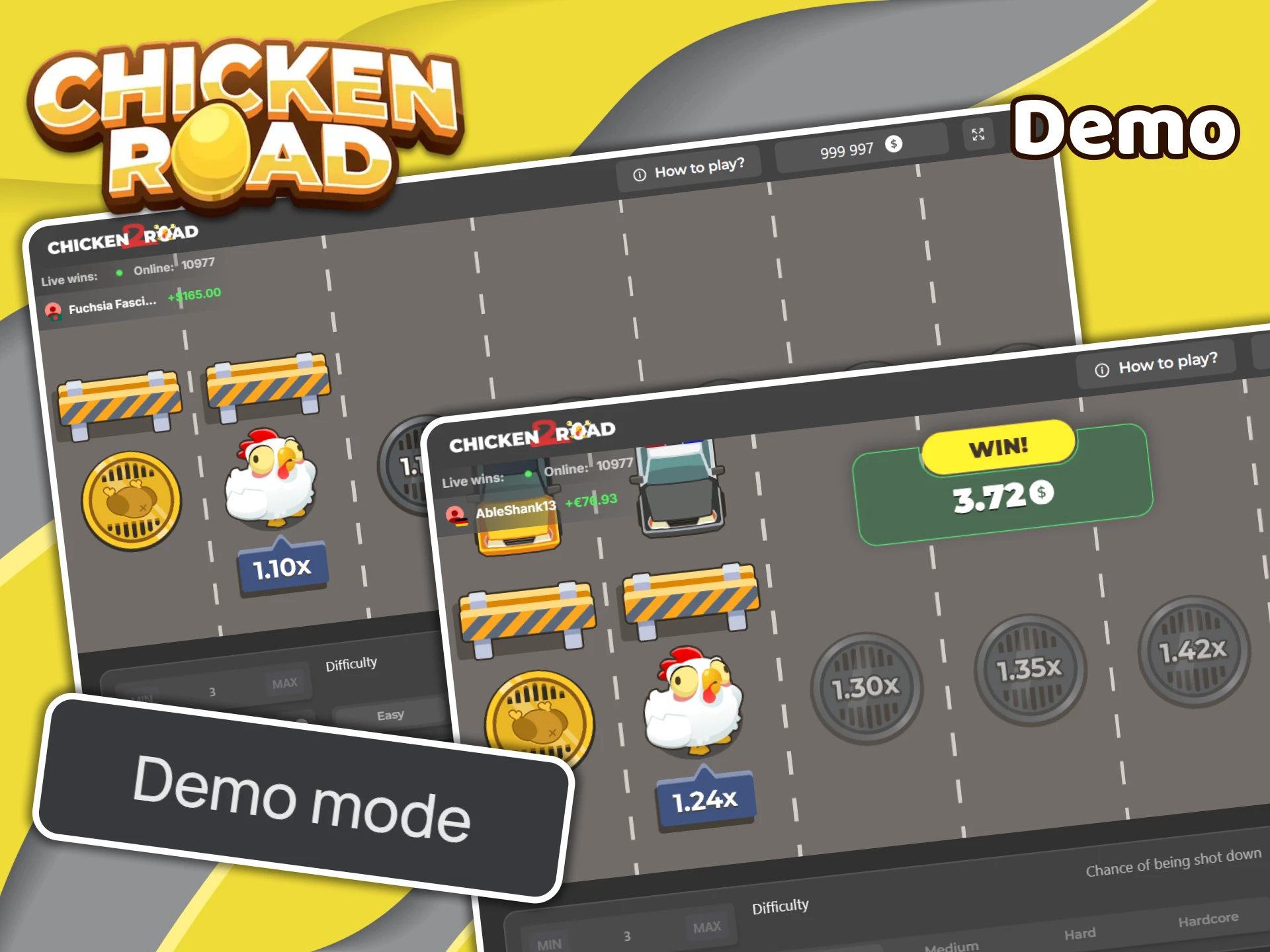 Try Chicken Road 2 demo mode for practice.