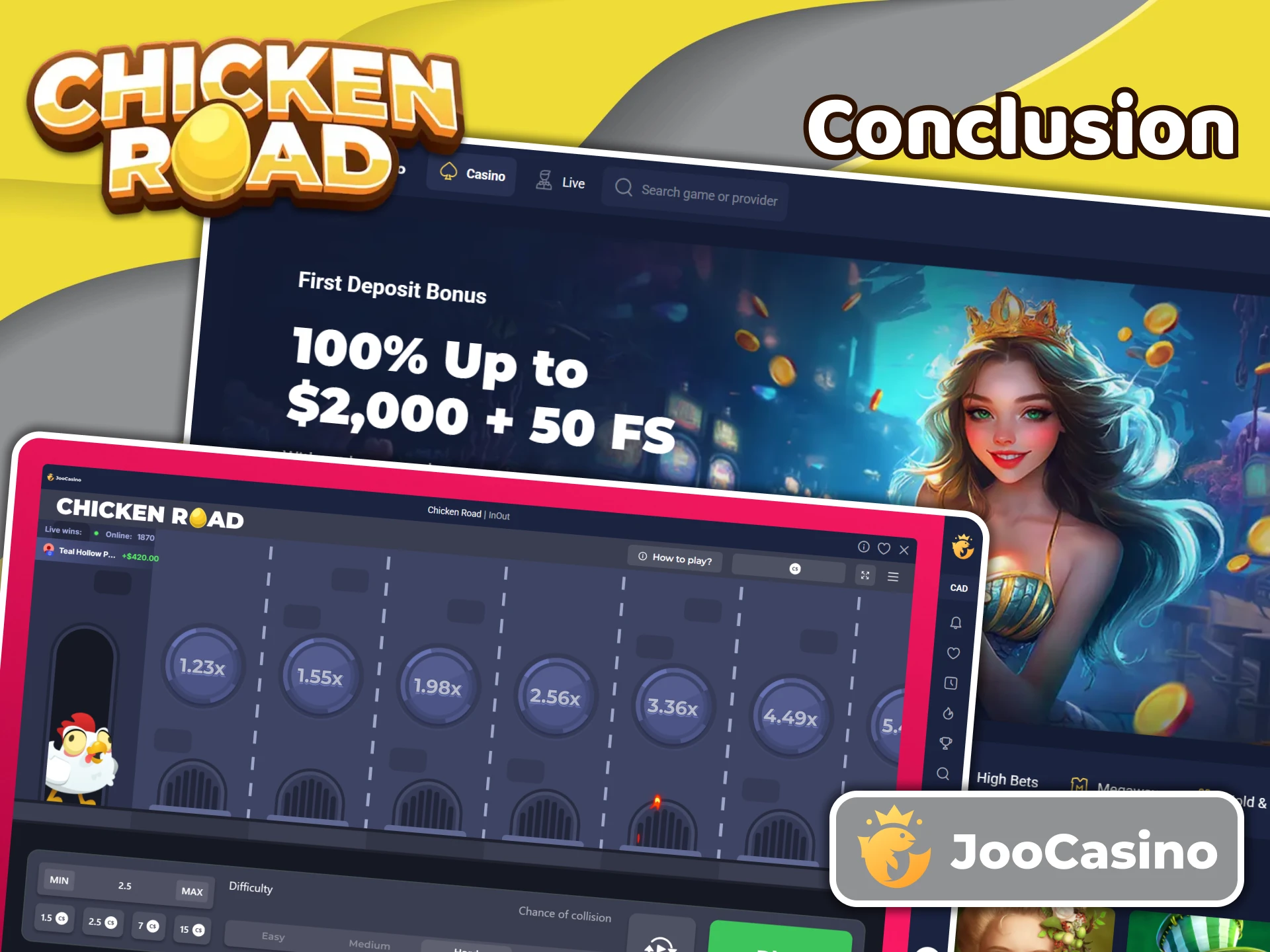Read the conclusion for the Joo Casino platform for Chicken Road players.
