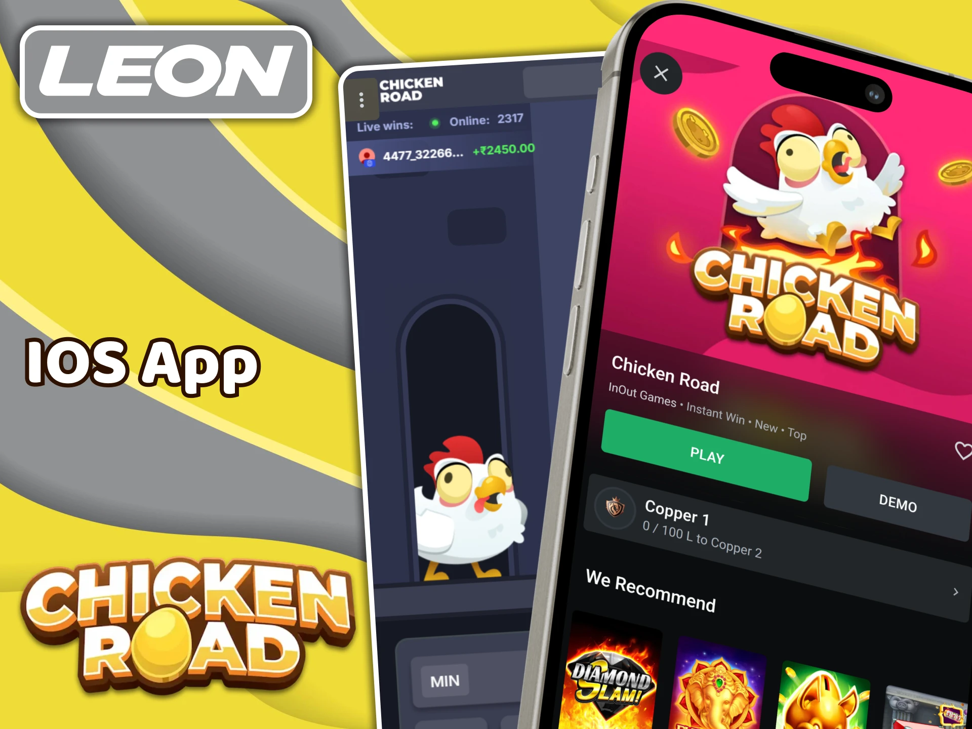 Play and win in the Chicken Road game on the Leonbet iOS app.
